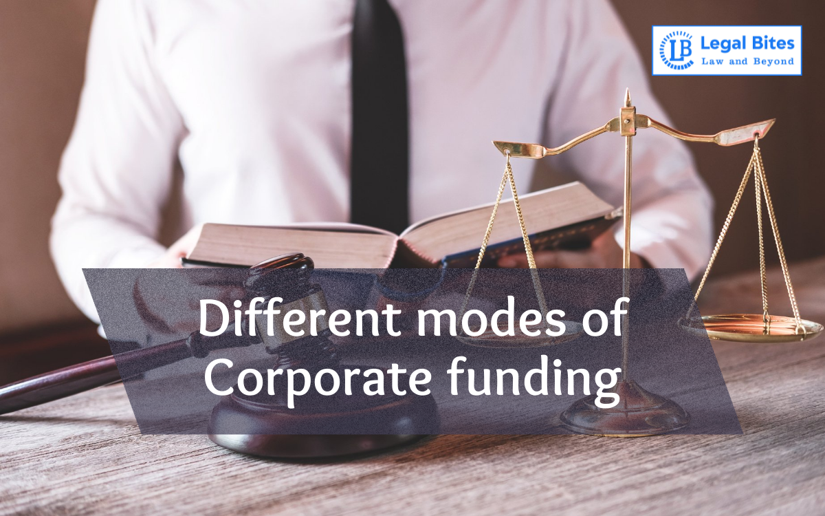 Different modes of Corporate funding Different modes of Corporate funding