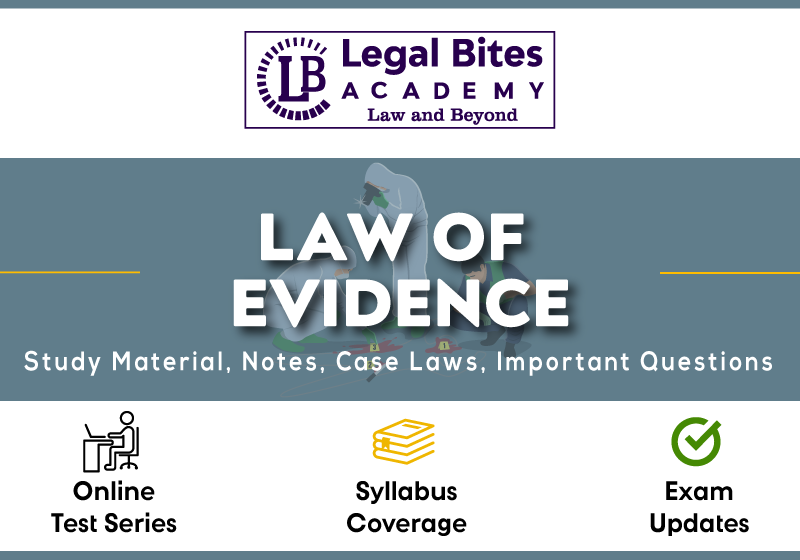 Law of Evidence Law of Evidence