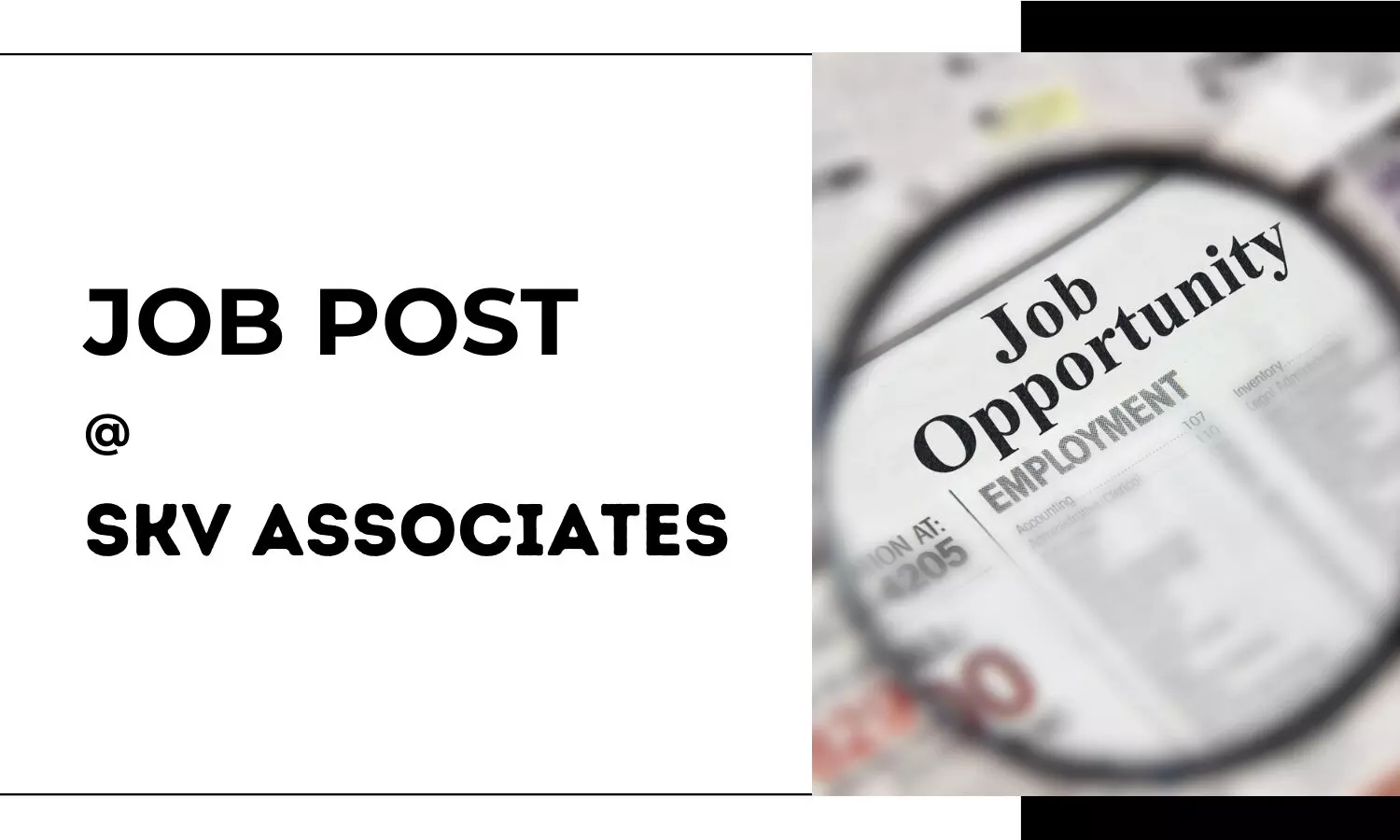 Job Opportunity: Associate at SKV Associates, Delhi Job Opportunity: Associate at SKV Associates, Delhi